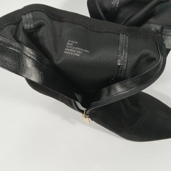 JESSICA SIMPSON Valyn Pointed Toe Ankle Boot In Black Faux Suede Womens Size 9 - Picture 13 of 15